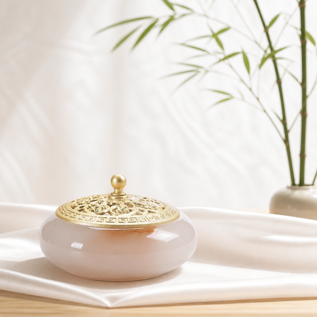 Eternal Jade Glazed Glass Censer