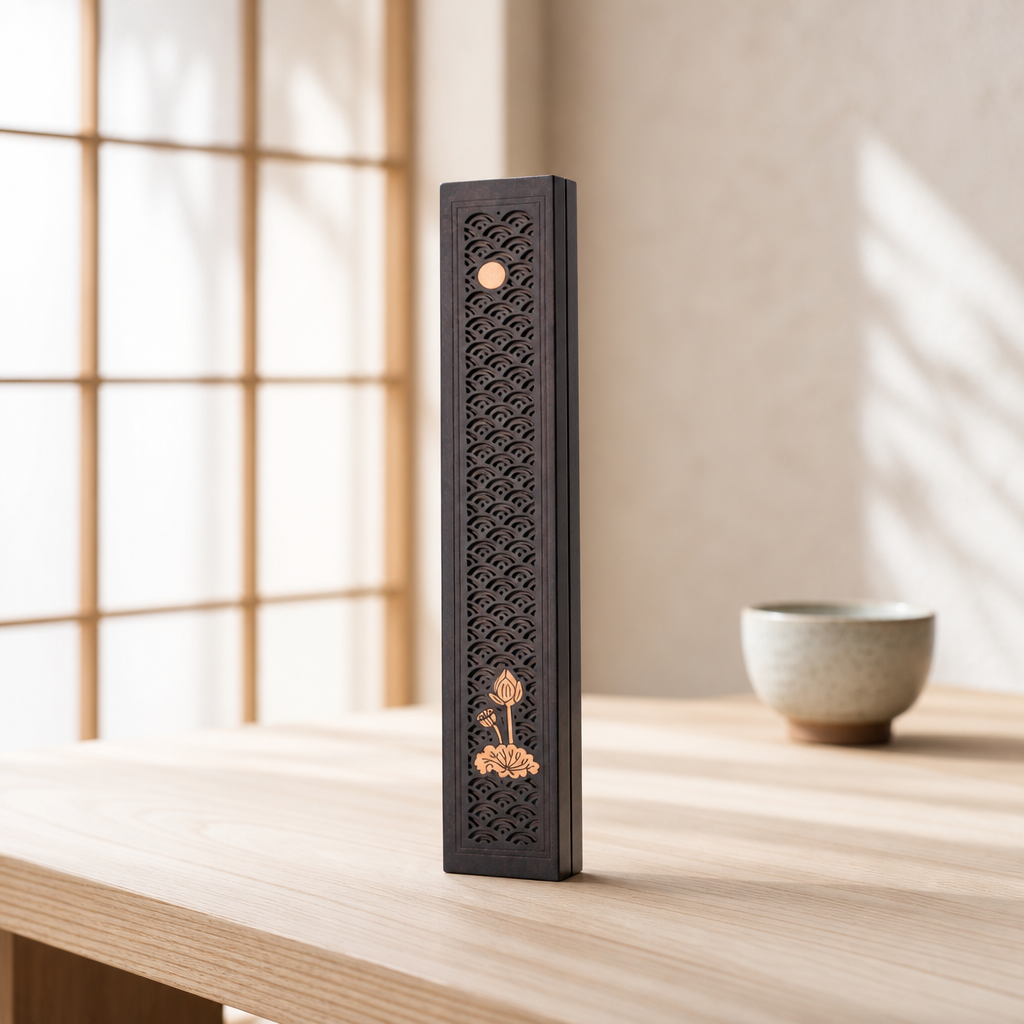 Purple Bamboo Handcrafted Incense Box